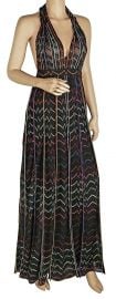 Missoni Women s Lurex Zigzag Halter Maxi Dress at Amazon