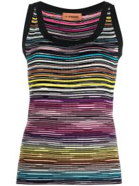 Missoni Woven stripe pattern tank top at Farfetch