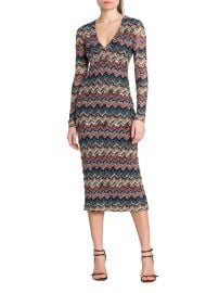 Missoni Zig Zag Knit Midi Dress at Saks Fifth Avenue