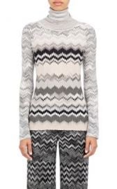 Missoni Zigzag-Knit Turtleneck Sweater at Barneys