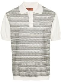 Missoni Zigzag Knitted Polo Shirt - at Farfetch