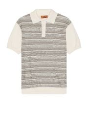 Missoni Zigzag knitted polo shirt at FWRD