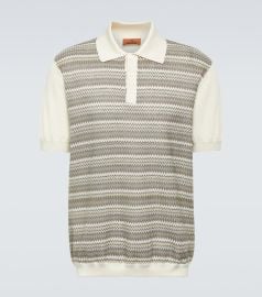 Missoni Zigzag knitted polo shirt at Mytheresa