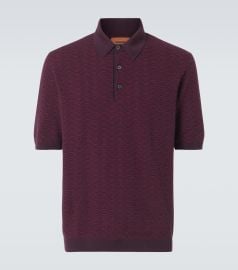 Missoni Zigzag wool blend polo shirt at Mytheresa