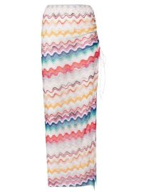 Missoni Zigzag woven draped skirt at Farfetch