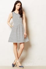 Mitred Striped Dress at Anthropologie