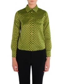 Miu Miu - Printed Button Front Shirt at Saks Fifth Avenue