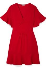 Miu Miu - Ruffled cady dress at Net A Porter