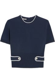 Miu Miu   Stretch-knit top at Net A Porter