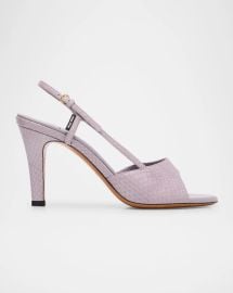 Miu Miu Ayer Snake Slingback Sandals at Neiman Marcus