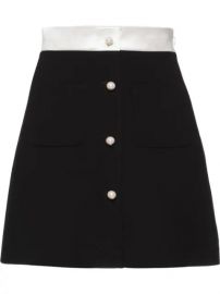 Miu Miu Cady A-line Skirt - Farfetch at Farfetch