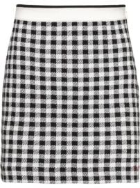 Miu Miu Checked Mini Skirt - Farfetch at Farfetch