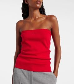 Miu Miu Cotton jersey tube top at Mytheresa