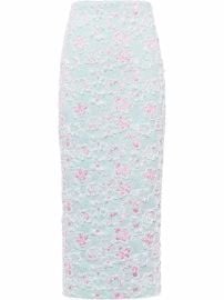 Miu Miu Long cloquet skirt at Farfetch