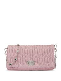 Miu Miu Matelass Embellished Shoulder Bag - at Farfetch