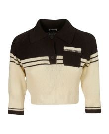 Miu Miu Striped Trim Polo Shirt italist at italist