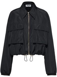 Miu Miu Technical Cropped Jacket at Farfetch