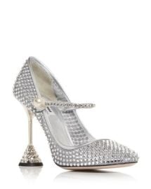 Miu Miu Womens Embellished Mary Jane Pumps Bloomingdales at Bloomingdales