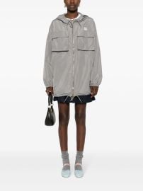 Miu Miu logo-appliqu water-repellent Jacket - at Farfetch