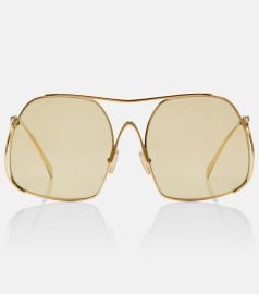 Miu Ombre square sunglasses in gold - Miu Miu at Mytheresa