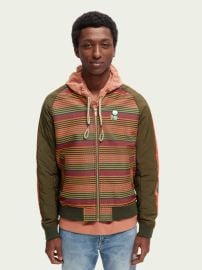 Mix match quilted bomber jacket Jackets Men Clothing at Scotch Soda at Scotch and Soda