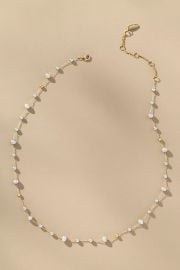 Mixed Bead Dainty Necklace at Anthropologie