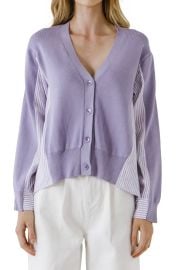 Mixed Media Cardigan by English Factory at Nordstrom