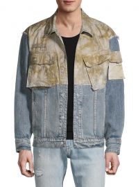 Mixed-Media Denim Jacket at Saks Off 5th