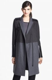 Mixed Media Military Coat at Nordstrom