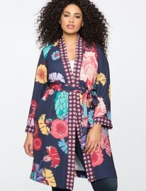 Mixed Print Duster by Eloquii at Eloquii