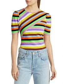 Mixed Stripe Knit Top at Saks Fifth Avenue