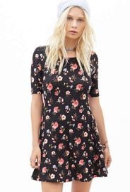 Mixed floral dress at Forever 21