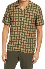 Miyagi Print Short Sleeve Button-Up Shirt at Nordstrom