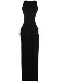 Mnot bow-detail cut-out Gown - at Farfetch