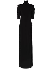 Mnot high-neck side-slit Dress - at Farfetch