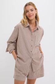 Mocha Cotton Gingham Hunter Button Down Tuckernuck x Studio McGee at Tuckernuck