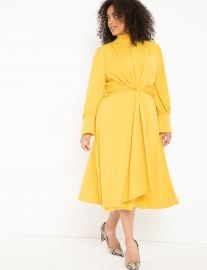 Mock Neck Keyhole Dress at Eloquii