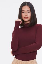 Mock Neck Long-Sleeve Top at Forever 21