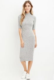 Mock Neck Midi Dress  Forever 21 - 2000167830 at Forever 21