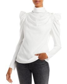 Mock Neck Puff Sleeve Top by Aqua at Bloomingdales