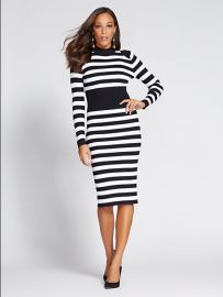 Mock Neck Sweater Dress - Gabrielle Union Collection at NY&C