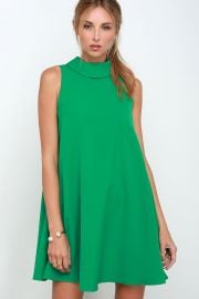 Mod Maven Green Swing Dress at Lulus