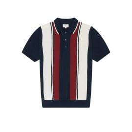 Mod Stripe Knit Polo at Ben Sherman