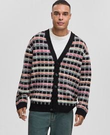 Mode of One Men39s Boxy-Fit Plaid V-Neck Cardigan Macy39s Exclusive - Macy39s at Macys
