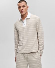 Mode of One Men39s Horizontal-Stripe French Terry Polo Exclusively at Macy39s - Macy39s at Macys