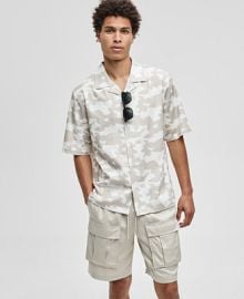 Mode of One Mens Glass Regular-Fit Camouflage Button-Down Camp Shirt Macys Exclusive - Macys at Macys