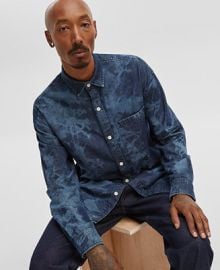 Mode of One Mens Relaxed-Fit Denim Shirt Created for Macys - Macys at Macys