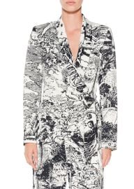 Modern Toile Wrap Jacket ndash at Libertine