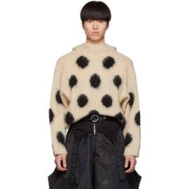 Mohair Dotted Hoodie by Random Identities at Ssense