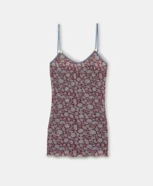 Momoni Airelle Top in Printed Charmeuse at Momoni